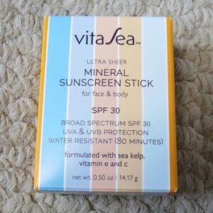 VitaSea Ultra Sheer Mineral Sunscreen Stick Broad Spectrum SPF 30 noodle & boo